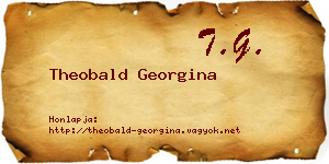 Theobald Georgina névjegykártya